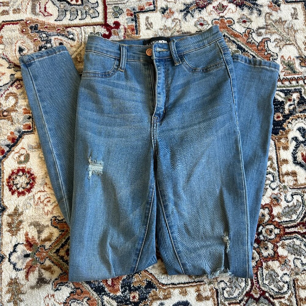 Fashion Nova High Rise Skinny Jeans - Size 0
